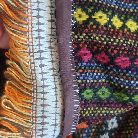 Vintage 70s Poncho Cape  L - Picture 7 of 12